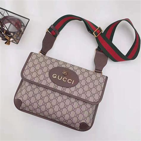 gucci flat messenger bag|gucci unisex messenger bag.